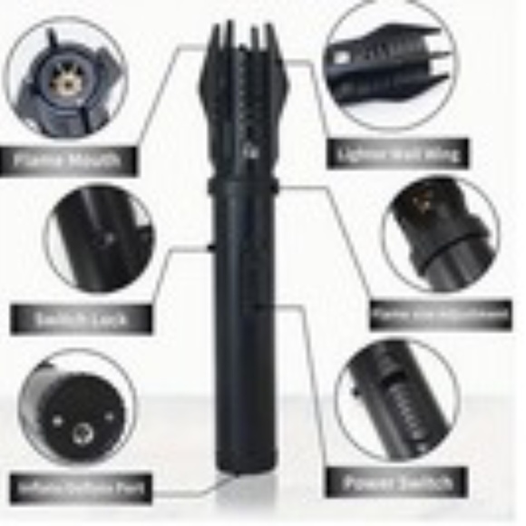 Creative Metal Butane Gas Lighter, 360° Use, Outdoor Windproof High Power - Picture 3 of 4